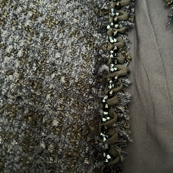 Derek Lam 10 Crosby Navy Tweed Elizabeth Peplum Jacket - Picture 3 of 5